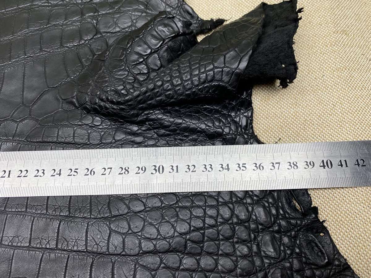 измерение шкуры крокодила