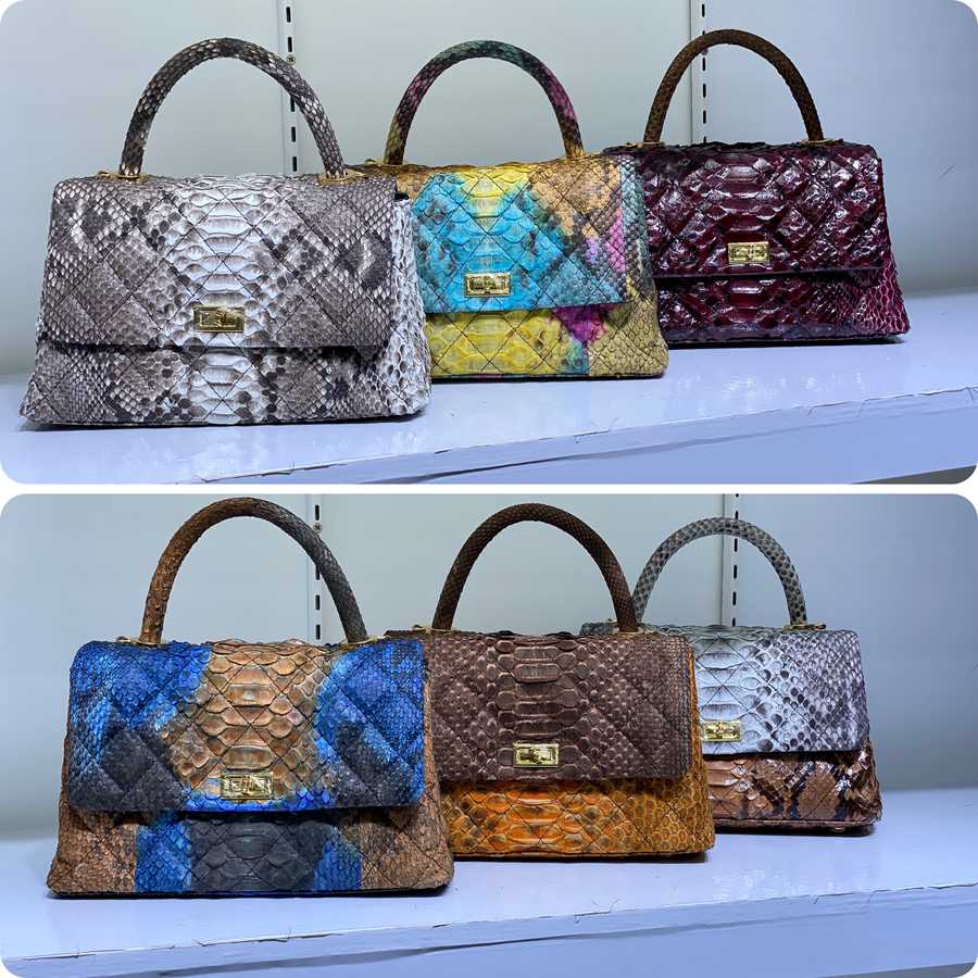 Женские сумки из кожи питона новинки цена ₽13000