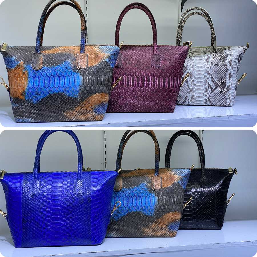 Новинки, женские питоновые сумки цена ₽14500