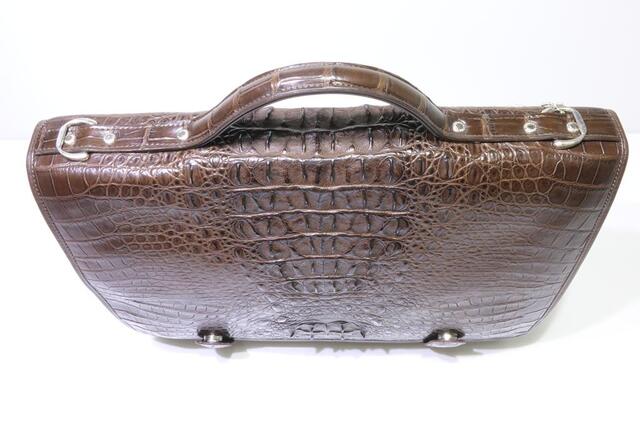 Сумка-портфель А4 из кожи крокодила 3118