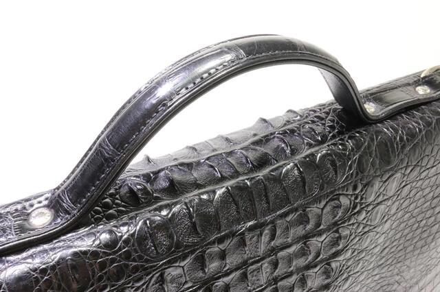 Сумка-портфель А4 из кожи крокодила 3117