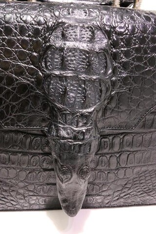Портфель из кожи крокодила с головой А4 3113