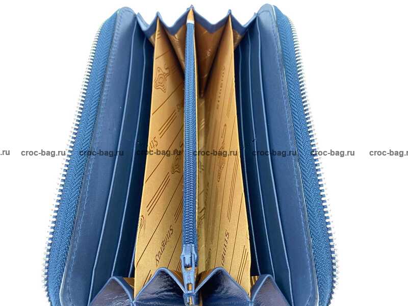 Кошелек на молнии из кожи ската 3427