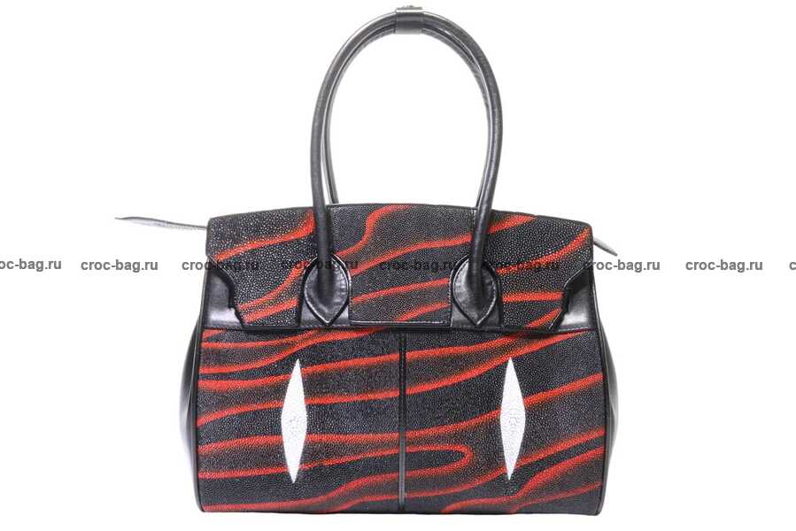 Сумка в стиле Hermès Birkin 30 из кожи морского ската 3559