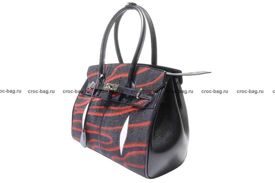 Сумка в стиле Hermès Birkin 30 из кожи морского ската 3559