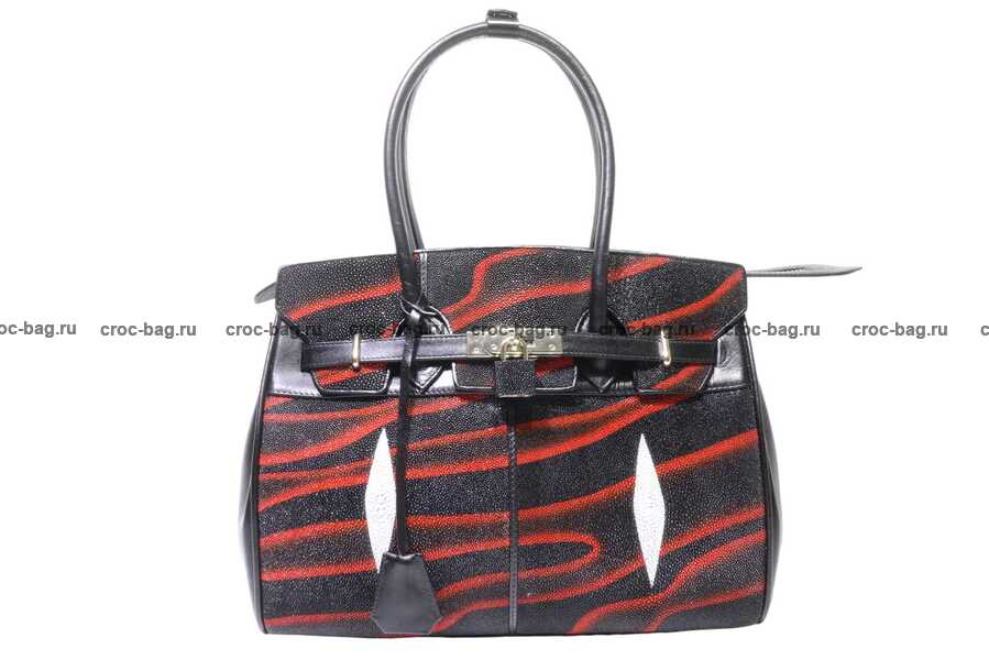 Сумка в стиле Hermès Birkin 30 из кожи морского ската 3559