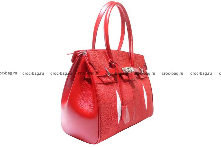 Сумка в стиле Hermès Birkin 30 из кожи морского ската 3558