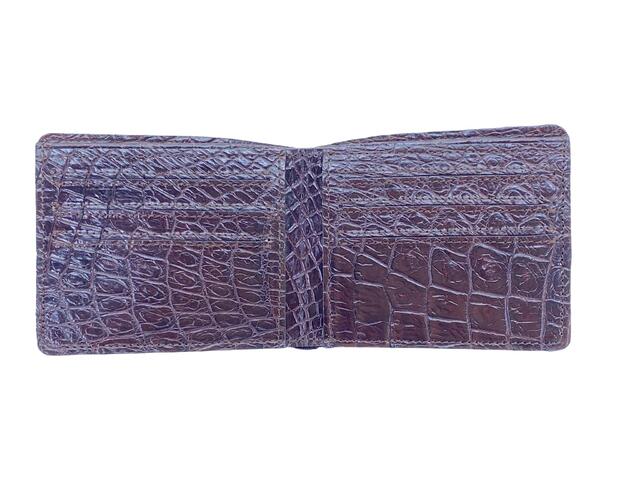 Кошелек из кожи крокодила, внутри кожа крокодила 455