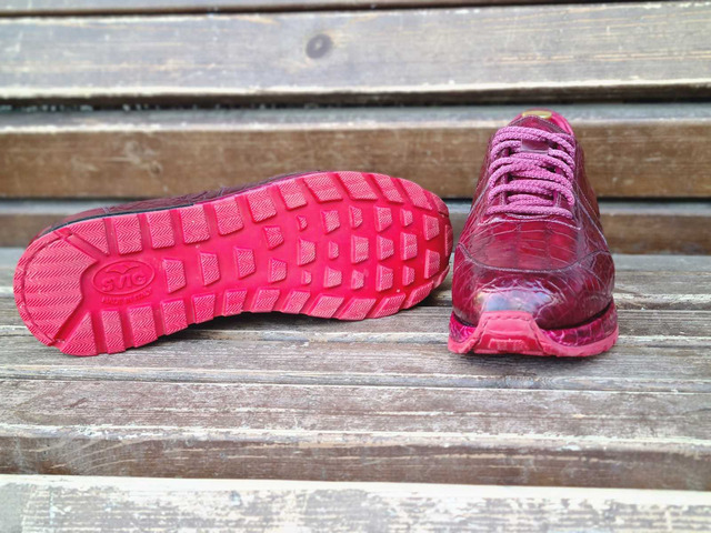 Кроссовки ручной работы из кожи крокодила, пошив обуви на заказ 4073