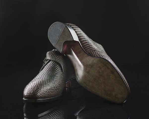 Обувь ручной работы из кожи ящерицы пошив на заказ 4041