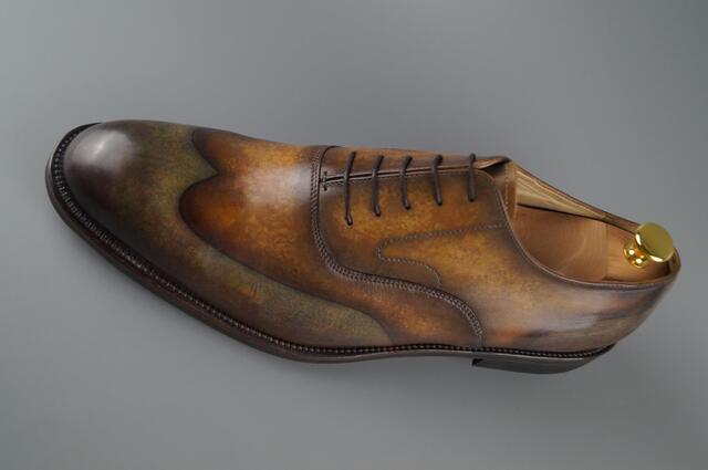 Обувь ручной работы оксфорды Hand-welted пошив на заказ 4014