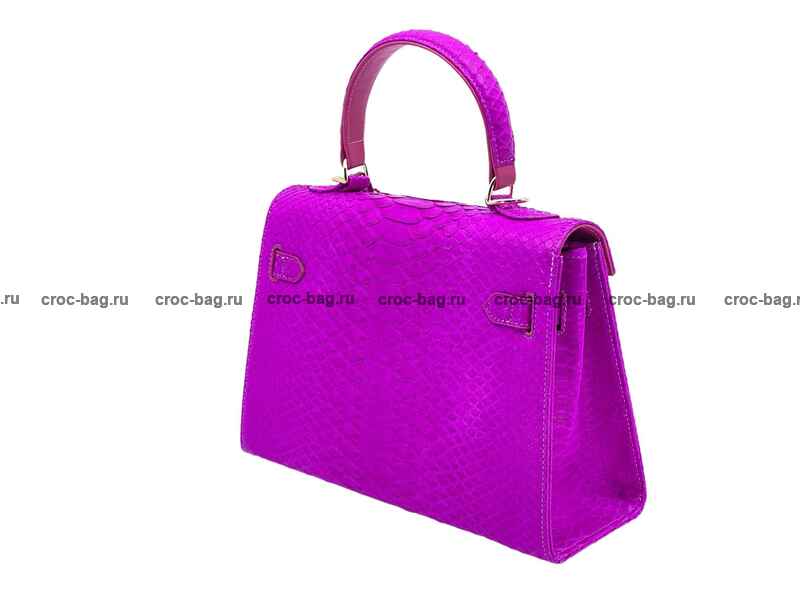 Сумка в стиле Hermès Kelly 26 из кожи питона 3377