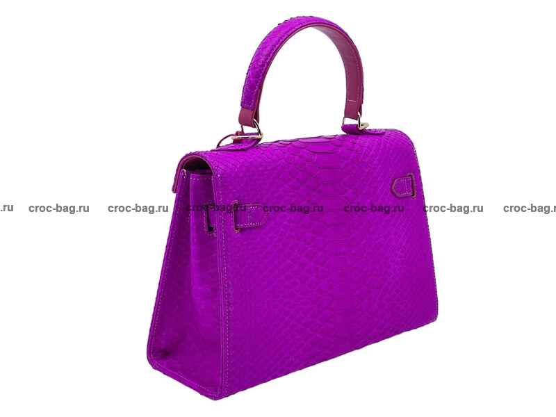 Сумка в стиле Hermès Kelly 26 из кожи питона 3377