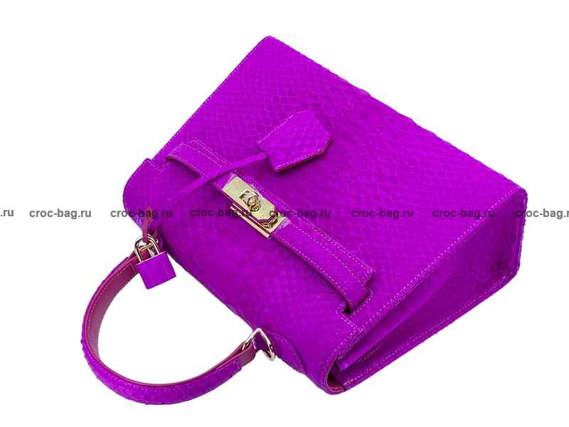 Сумка в стиле Hermès Kelly 26 из кожи питона 3377