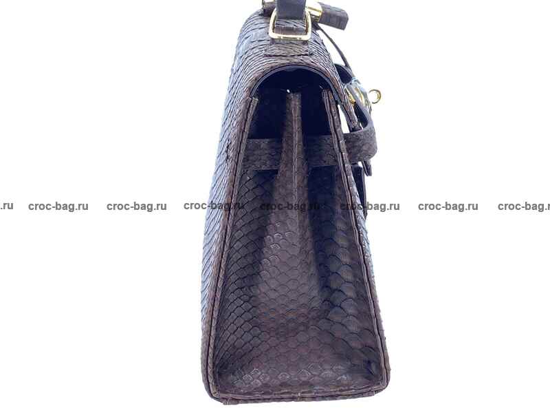 Сумка в стиле Hermès Kelly 26 из кожи питона 3386