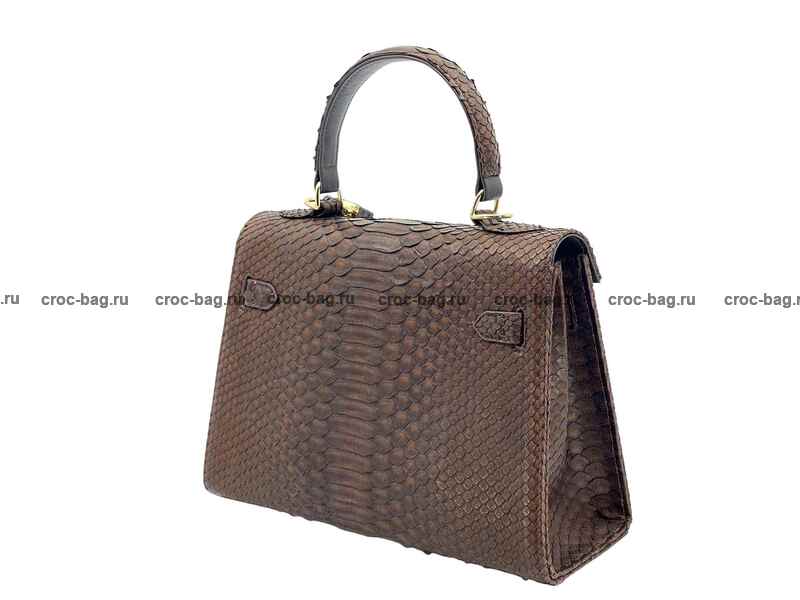 Сумка в стиле Hermès Kelly 26 из кожи питона 3386