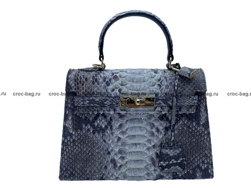 Сумка в стиле Hermès Kelly 26 из кожи питона 3381