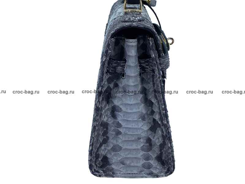 Сумка в стиле Hermès Kelly 26 из кожи питона 3381