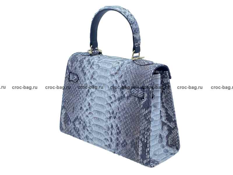 Сумка в стиле Hermès Kelly 26 из кожи питона 3381