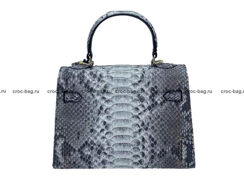 Сумка в стиле Hermès Kelly 26 из кожи питона 3381