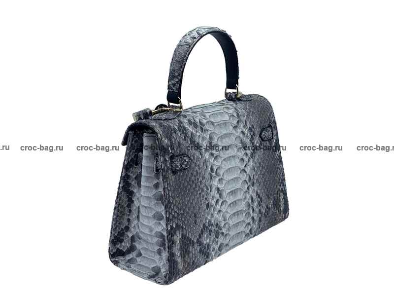 Сумка в стиле Hermès Kelly 26 из кожи питона 3381