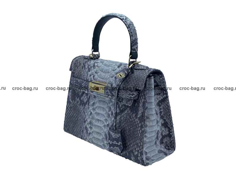 Сумка в стиле Hermès Kelly 26 из кожи питона 3381