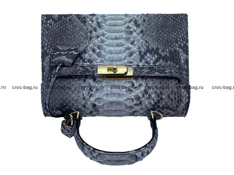 Сумка в стиле Hermès Kelly 26 из кожи питона 3381