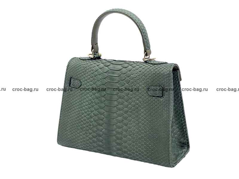 Сумка в стиле Hermès Kelly 26 из кожи питона 3383