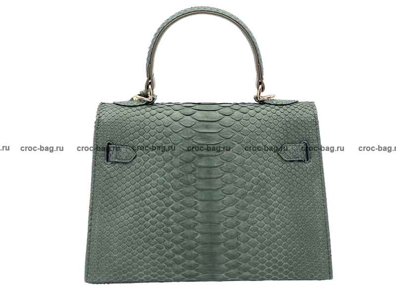 Сумка в стиле Hermès Kelly 26 из кожи питона 3383