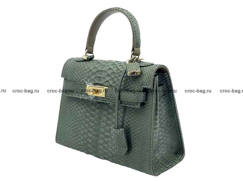 Сумка в стиле Hermès Kelly 26 из кожи питона 3383