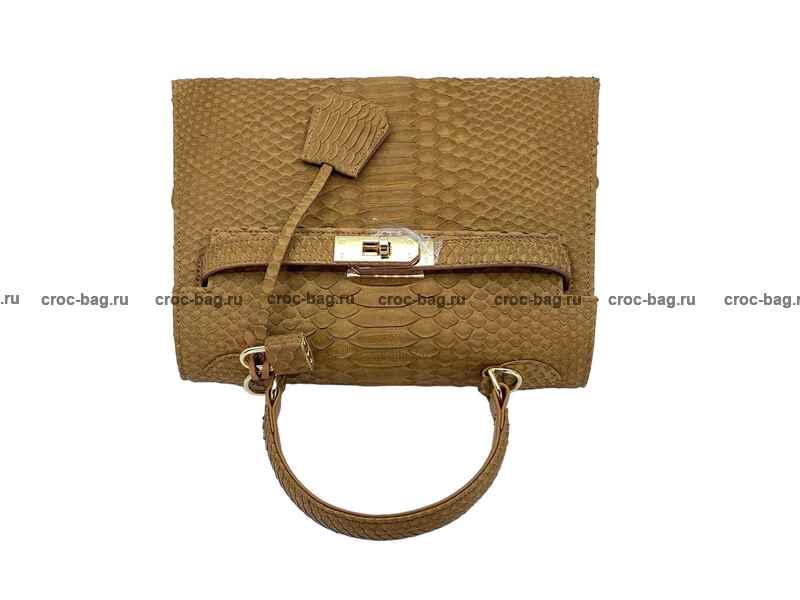 Сумка в стиле Hermès Kelly 26 из кожи питона 3387 