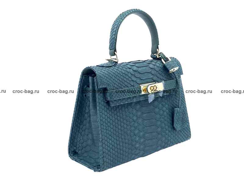 Сумка в стиле Hermès Kelly 26 из кожи питона 3382