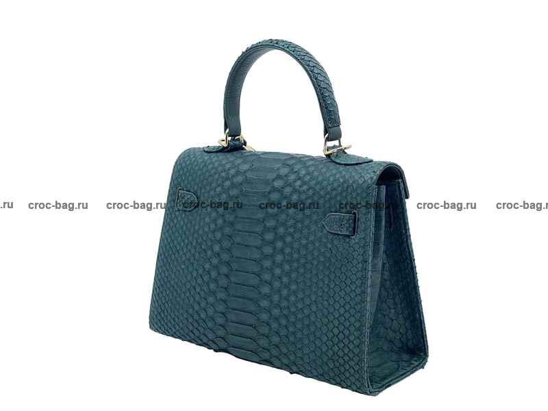 Сумка в стиле Hermès Kelly 26 из кожи питона 3382