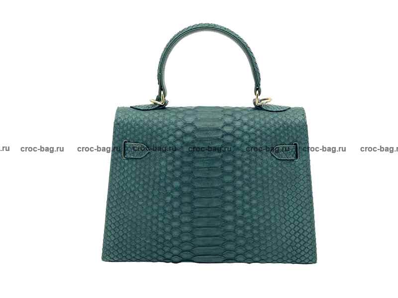 Сумка в стиле Hermès Kelly 26 из кожи питона 3382