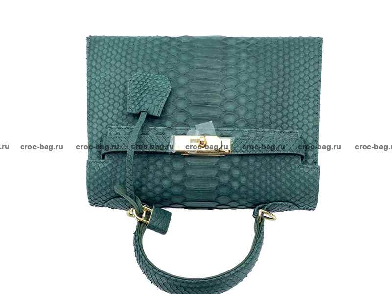 Сумка в стиле Hermès Kelly 26 из кожи питона 3382