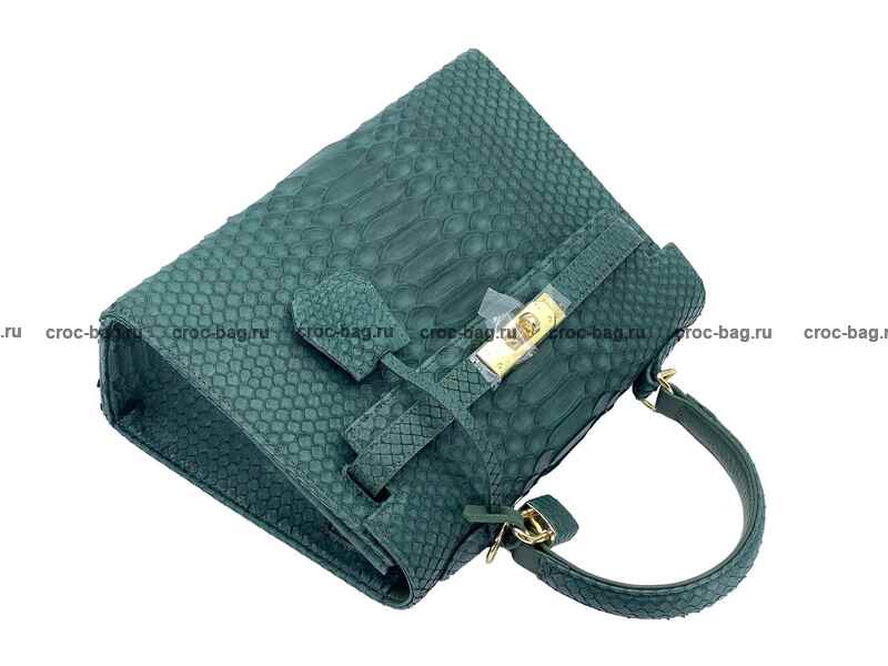 Сумка в стиле Hermès Kelly 26 из кожи питона 3382